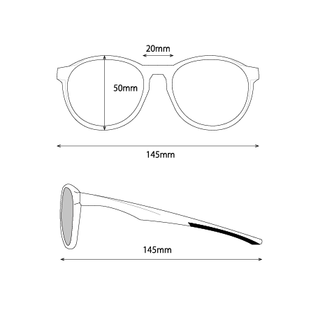 PUG (パグ)| 偏光サングラス ブラック×ブラック