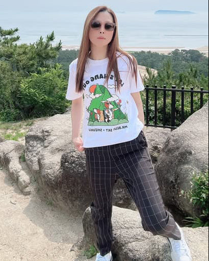 【数量限定】Mr. Blue Sky × SHIZUKUコラボ　半袖Tシャツ レディース