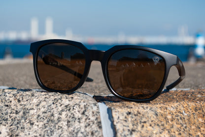 BEAGLE （ビーグル）| 偏光サングラス　ブラック×ブラウン