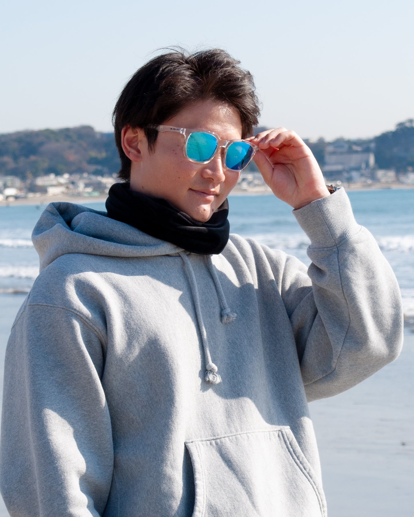 BEAGLE （ビーグル）| 偏光サングラス　クリア×アイスブルー