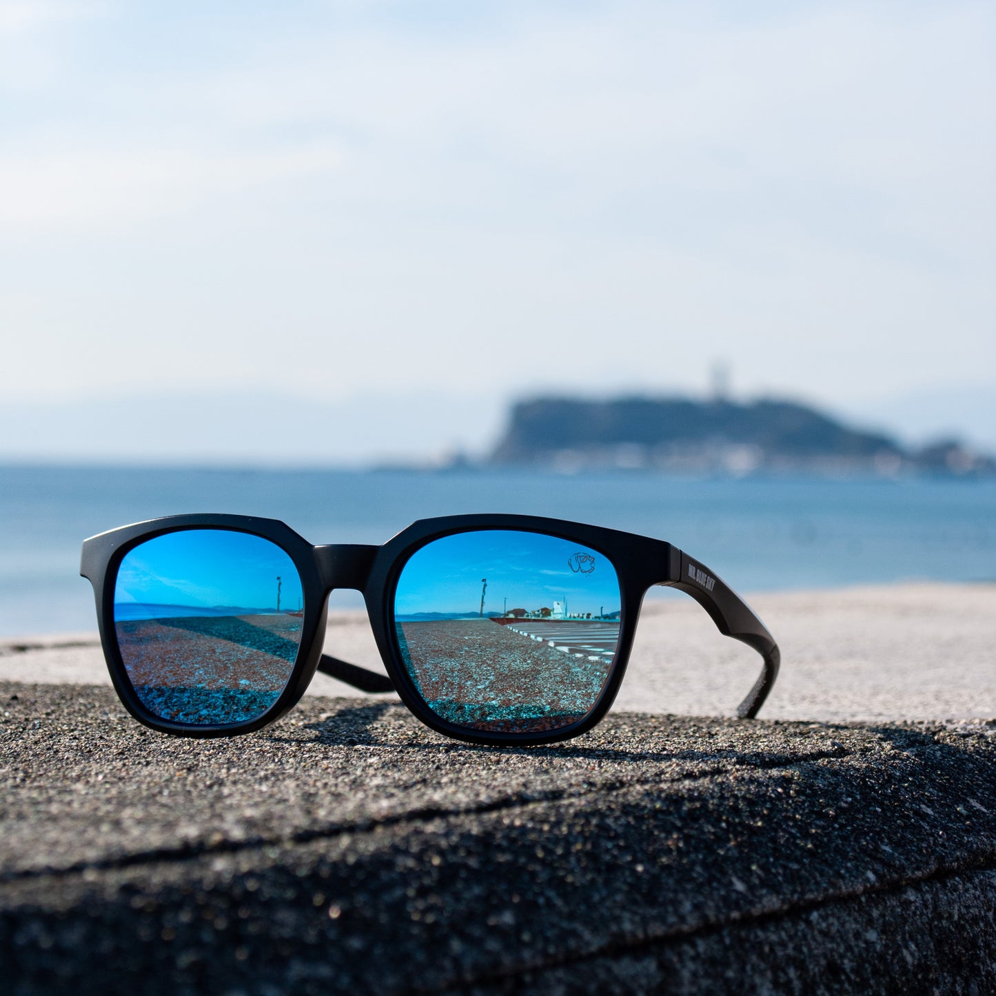 BEAGLE （ビーグル）| 偏光サングラス　ブラック×アイスブルー