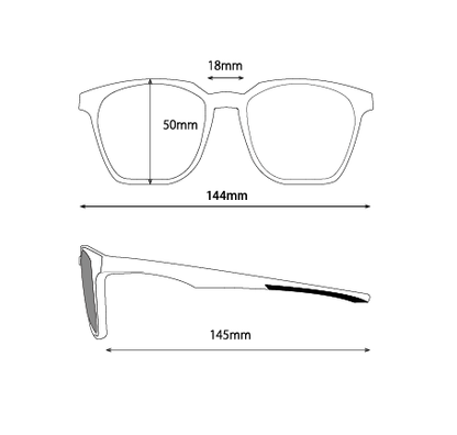 BEAGLE （ビーグル）| 偏光サングラス　クリア×アイスブルー